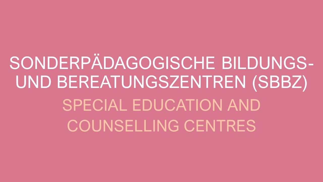 Text "Sonderpädagogische Bildungs- und Beratungszentren"