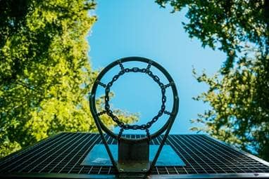 Bild eines Basketballkorbes